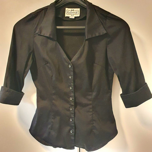 Collectif bluse schwarz xs - bluse,