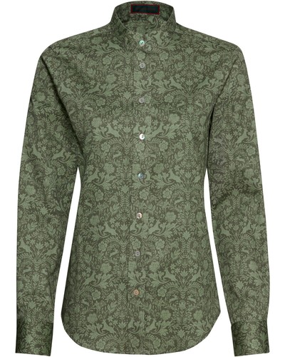 Reitmayer stehkragenbluse mit - stehkragenbluse,