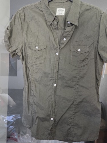 Neue khaki bluse mit - bluse,