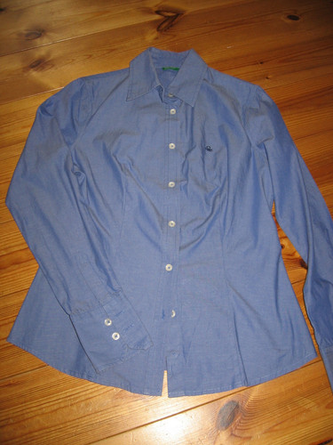 Bennetton bluse blau - bennetton, gr.s