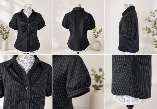Elegante bluse nadelstreifen - bluse,