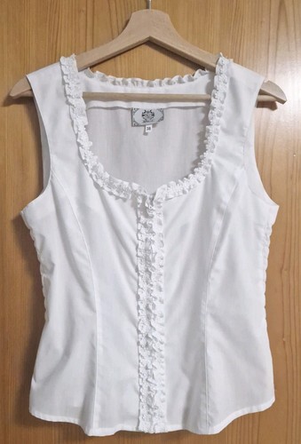 Trachtenbluse weiß damen - trachtenbluse,, weiß,