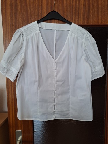 Damenbluse weiß tailliert - weiß,,