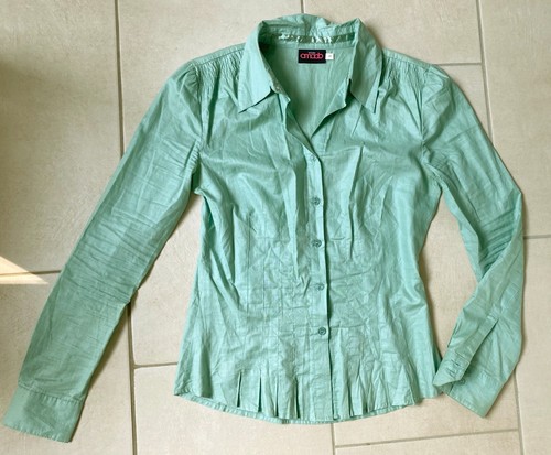 Grüne taillierte bluse - taillierte, bluse,