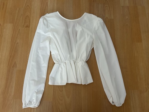 Weiße zara bluse - zara, damen