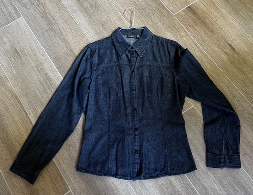 Mexx jeansbluse denim - jeansbluse, gr.42