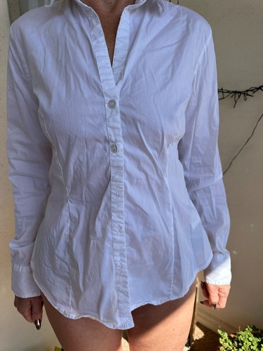 Bluse 40 weiss langarm - h&m,