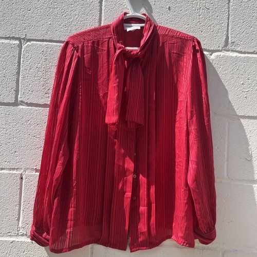 Vintage 1980s button blouse - vintage,