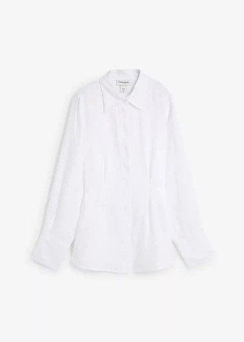 Taillierte bluse aus - aus, reinem